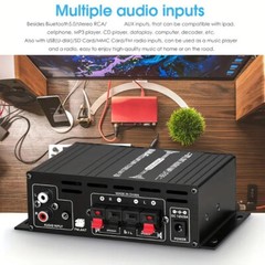 800W 2 Channel Bluetooth Mini HIFI Power Amplifier Audio Stereo Amp Home Car FM