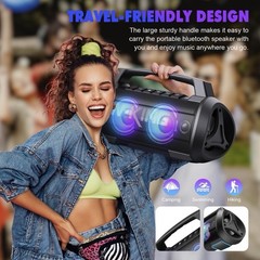W-KING D10 Portable Speaker Bluetooth Wireless 120W Max Loudest&70W Deep Bass