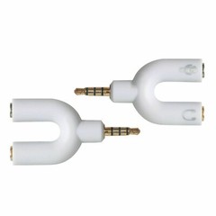 (2-Pack) 3.5mm Stereo Audio Male to 2 Female Headphone Splitter Cable Adapter