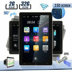2DIN Rotatable 10.1” Android Car Stereo Radio GPS Wifi 32GB Touch Screen Tablet