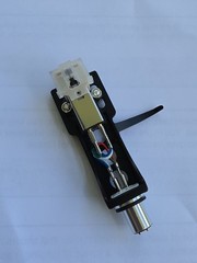 Genuine AT3600L Cartridge White Diamond Needle +Black Technics Style HEADSHELL