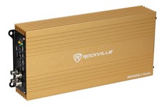Rockville RD1000.1 Gold 1000w RMS @ 1 Ohm (4000w Peak) Mono Amplifier Car Amp