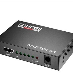 HDMI Splitter 1 In 4 Out 1080P 4-Port Repeater Splitter Amplifier Video Splitter