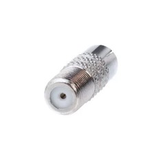 F-Type Female to RCA Male Connector Plug Jack Coaxial Cable TV Adapter RF Lot