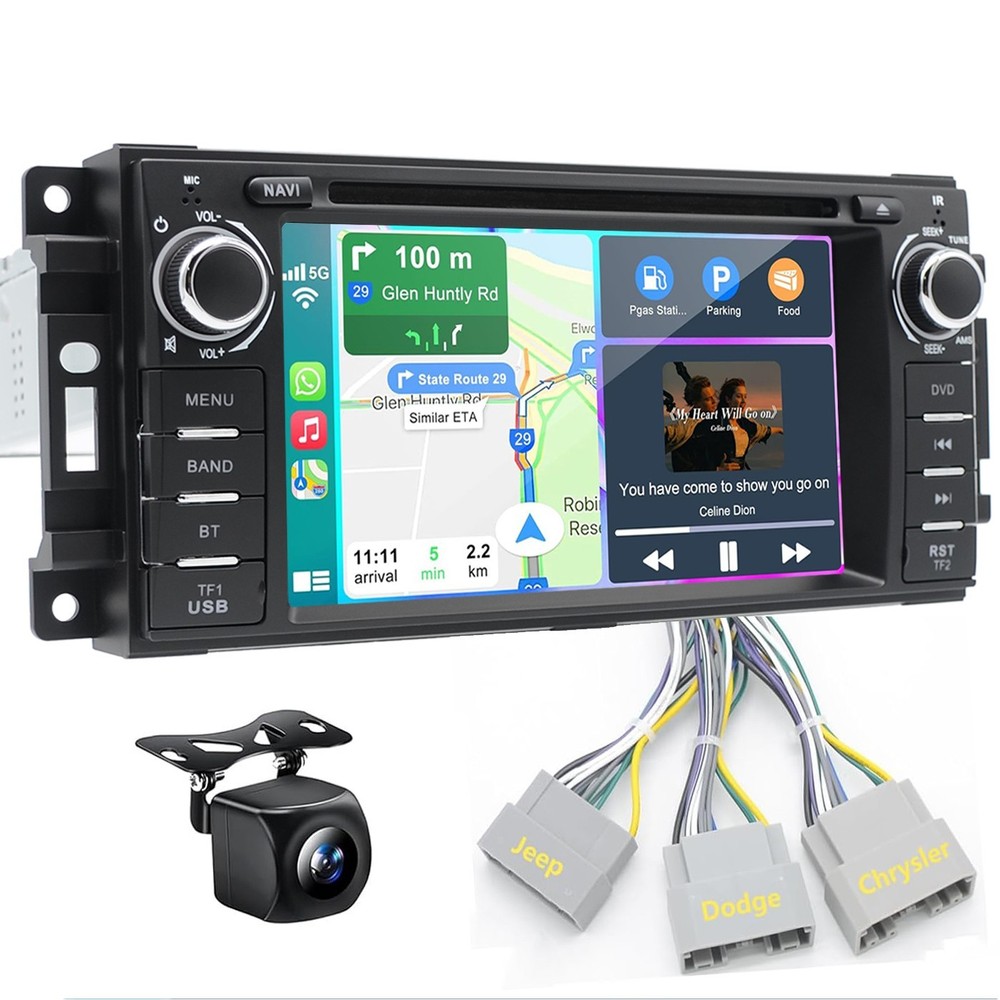For Dodge RAM 1500 2500 3500 2009-2012 CarPlay GPS Car Radio Stereo DVD Player