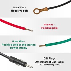 RED WOLF Car Fully Automatic Power Antenna Kit, Replacement for Pre-2000 Chevy C