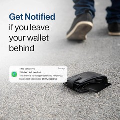 SPOTMINDERS Apple MFI Certified Wallet Tracking Card Black 4-Pack – Works wit…