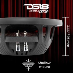 DS18 IXS10.4S Shallow Car Subwoofer 10″ 1000W MAX 500W RMS, Single VC 4 Ohms