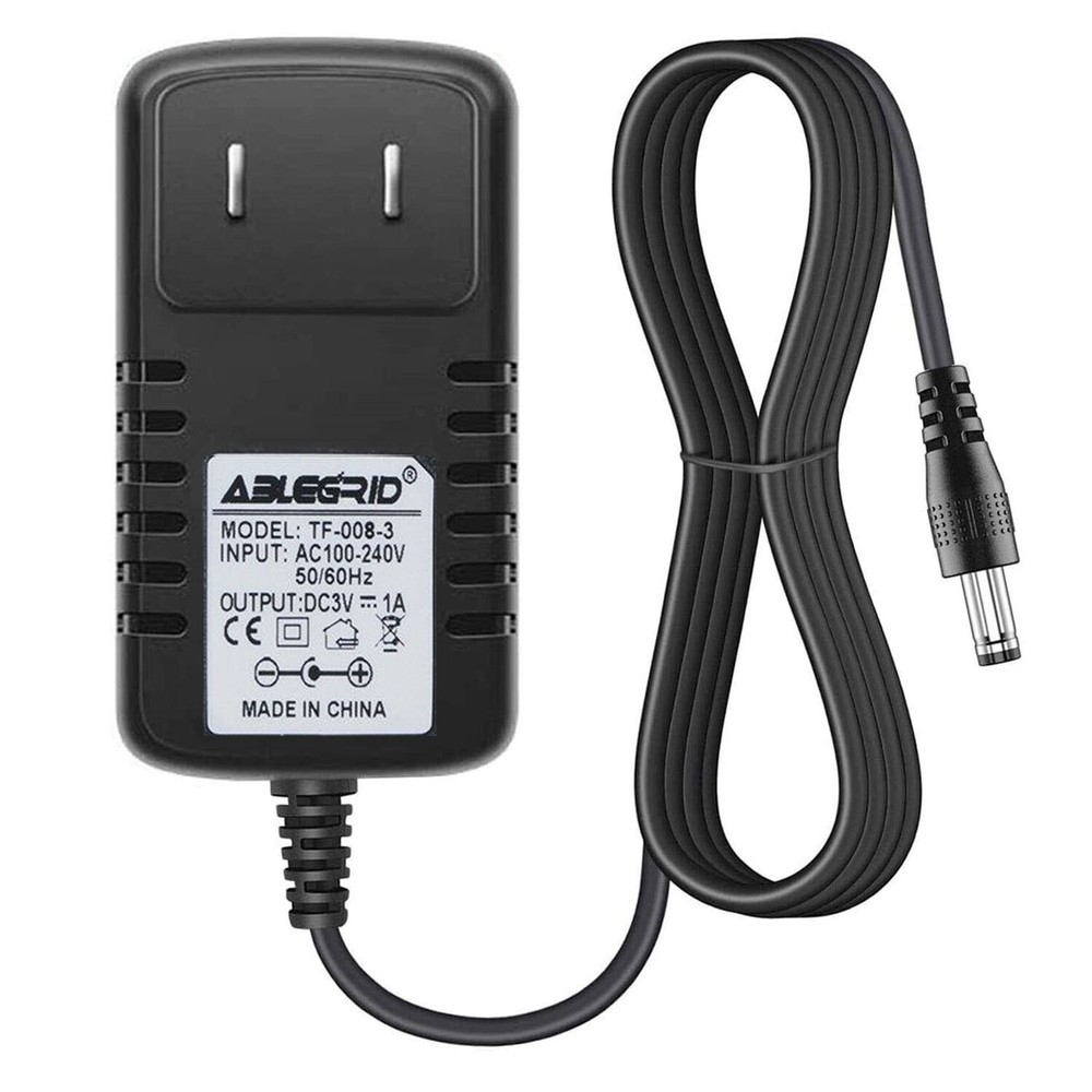 3V 3-volt 1A 1000mA AC Adapter to DC Power Supply Charger Cord 5.5/2.1mm plug