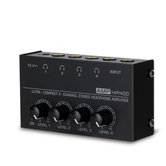 HA400 Ultra-Compact Stereo Headphone Amplifier 4-Way Headphone Amplifier