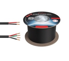 12/14/16AWG Speaker Cable OFC Outdoor CL3 Rated Direct Burial Bulk Wire Lot