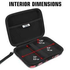 USA GEAR Protective Hard Shell Carrying Case for iPod Touch and MP3 Players