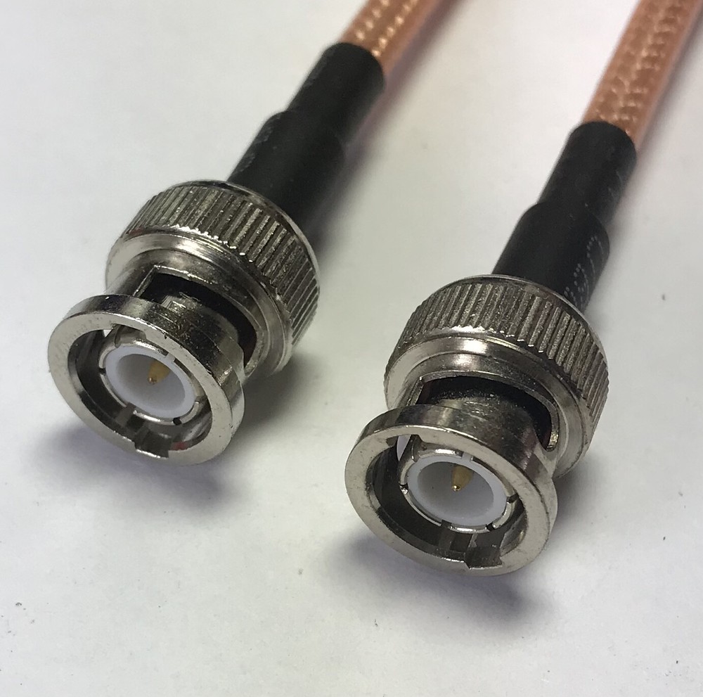 RG400 BNC Male to BNC Male Double Shield Coaxial Cable PICK LENGTH RF USA Lot
