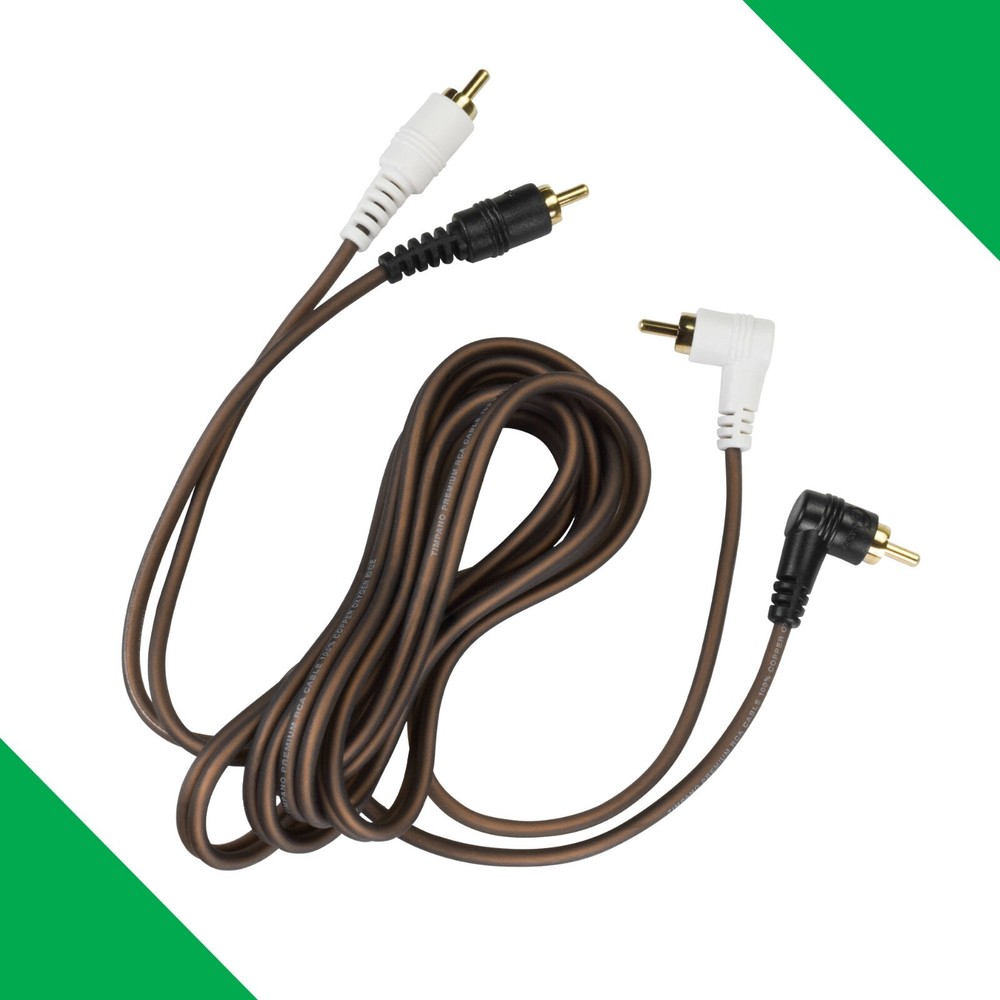 TIMPANO 6 FEET LONG 2 CHANNEL OFC RCA AUDIO SIGNAL CABLE TPT-RCA X6FT