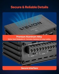 VEVOR Car Audio Amplifier Car Amplifier 4-Channel Class D Max. 4x110W at 4 Ohms