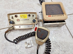 VINTAGE MOTOROLA RADIO SET FOR ANTIQUE POLICE CAR/FIRE TRUCK RESTORATION ADAM 12