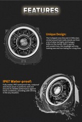 For Jeep Renegade 2015 2016 2017 2018 FULL LED Projector Headlamps DRL LH+RH