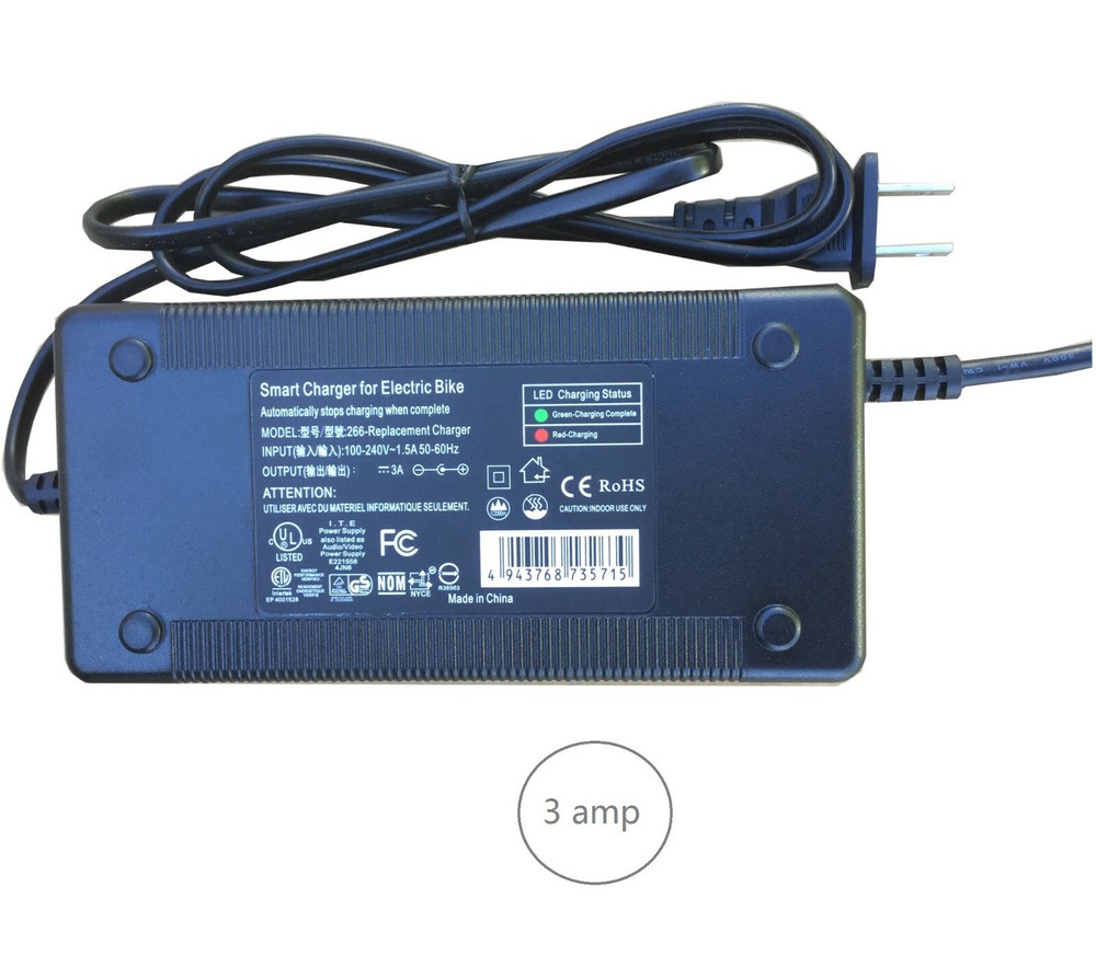 3 Amps Smart Charger for Jetson Adventure Adult Electric Bike