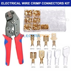 900X Assortment Male Female Spade Terminals Electrical Wire Crimp Connectors Kit