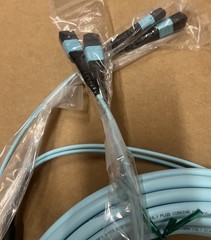 MTP 100Gb 50/125 OM3 Multimode Fiber Cable Plenum OFNP 24 Fiber 40FT F/F Type B