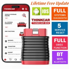 Thinkcar BD6 OBD2 Bluetooth Scanner All System Diagnostic Tool IMMO/Oil/EPB/ABS