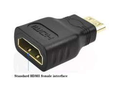 12x Mini HDMI Male to Standard HDMI Female Adapters Gold Plated HDTV 4K 1080p