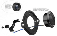 AudioControl PNW-1 High-Fidelity Tweeters PNW Series Silk Dome/Aluminum Housing