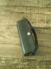 Vintage pocket Transistor radio vintage Hong Kong W Leather Case