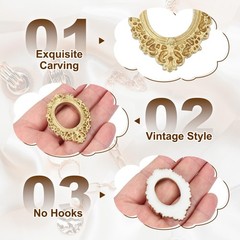 uxcell 5pcs Vintage Resin Picture Frames, Mini Tiny 0.9 x 0.8 inch, Gold