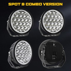 Pair 9inch Round LED Spot Flood Work Driving Lights DRL Fog Lamp 4×4 SUV Offroad