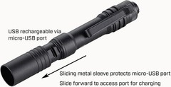 Streamlight 66606 MicroStream USB 250-Lumen 1150-Candela EDC Ultra-Compact Flash