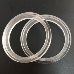 2Pcs 1″ 1inch Acrylic Transparent Speaker Ring Speaker Mounting Spacer Ring 56mm