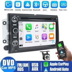 For 2004-2008 Ford F150/250 Car DVD CD Player Stereo Radio with Carplay Back Cam