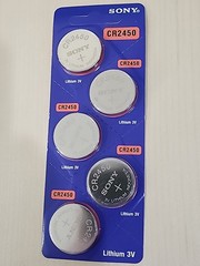 2 pc Sony CR2450 3V Lithium Coin Battery Sony CR 2450 (Expire 2034)