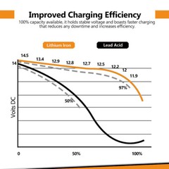 12V 45Ah 60Ah 220Ah 300Ah / 24V 100Ah Lithium iron LiFePO4 Battery BMS Solar RV