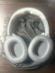 Skullcandy Crusher Evo Gray Foldable Over-Ear Wired Headphones 3.5mm + Pouch