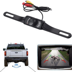 Rearview Backup Plate Camera for Kenwood DDX-8034BT DDX8034BT Install Kit