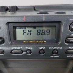 Sony CFD-980 ESP Sports Water Resistant Boombox CD Cassette AM/FM Yellow TESTED