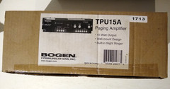 Bogen TPU15A Telephone Paging Amplifier 15 Watt 70V/25V TPU-15A