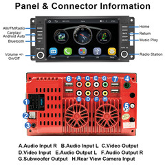 For Jeep Wrangler Unlimited 2007-2015 Apple Carplay 7″ Car Radio Stereo GPS CAM