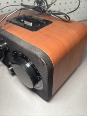 iHome iH14D AM/FM Alarm Clock Radio with iPod iPhone Dock & Aux-In – Wood Grain