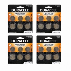 4x Lot Duracell Genuine CR2032 2032 3V Lithium Coin Cell Batteries- 24 Batteries