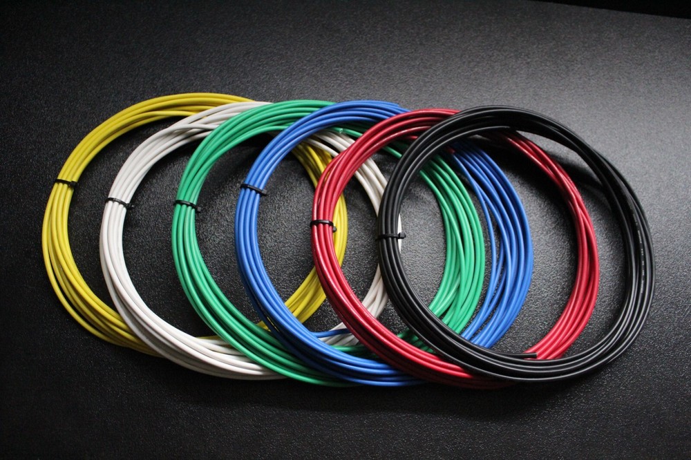 12 GAUGE WIRE 6 COLORS 10 FT EA PRIMARY AWG STRANDED COPPER AUTOMOTIVE CAR POWER
