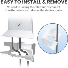 Durable ABS Starlink Wall Mount Holder – Effortless Setup & Cable Management