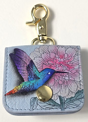 NWOT – Anuschka Hand Painted AIRPOD Leather Case – 15 Different To Choose From
