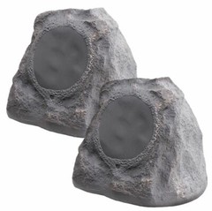 6.5″ Outdoor Rock Speaker Pair 150W Weather Resistant Brown, Grey or Slate RS670