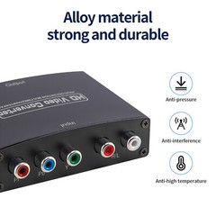 YPbPR Component Video & Stereo Audio to HDMI Converter Adapter for DVD PS3 Xbox