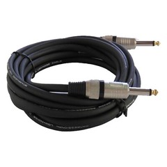 15ft Instrument Guitar Audio Speaker Cable 6.35mm 1/4″ to 1/4″ Mono Male Cord