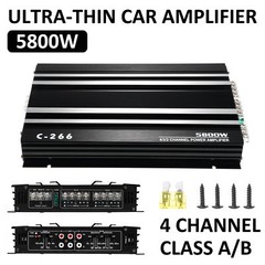 5800W 4 Channel Car Truck Amplifier Stereo Audio Amp Speaker System Device J6H5