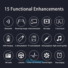 Double 2 Din 7″ IOS/Android 13 Car Stereo GPS Navi Radio Bluetooth CarPlay w/Cam